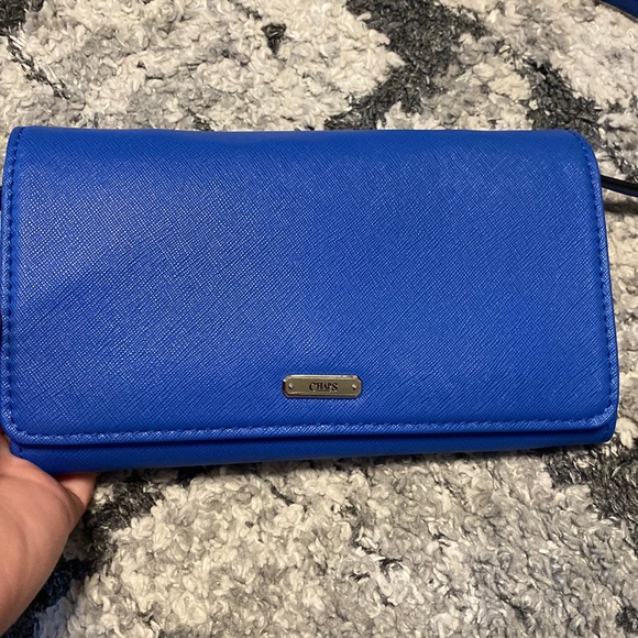 Chaps Blue Wallet Purse - Picture 2 of 5